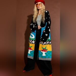 Dresses In Lala Dreamland Longline Blanket Cardigan Size S/M